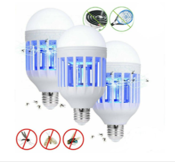 Set 3 x Bec antiinsecte, lampa UV impotriva tantarilor