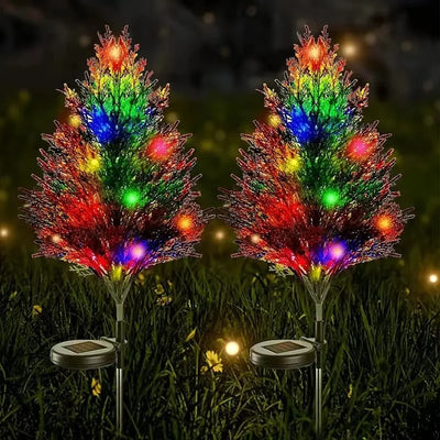 Set 2 Copaci Tuia Solari cu Lumini LED