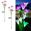 Set 2 Lampi Solare Crini Decorative, 70cm,LED cu Senzor Lumina