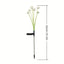 Set 2 x lampa solara 6 LED Jellyfish, Alb cald