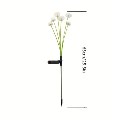 Set 2 x lampa solara 6 LED Jellyfish, Alb cald