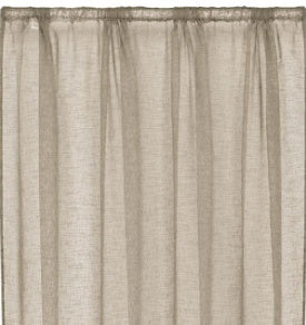 Set 2 x Perdea Bej 140x260 cm, Banda pentru sina
