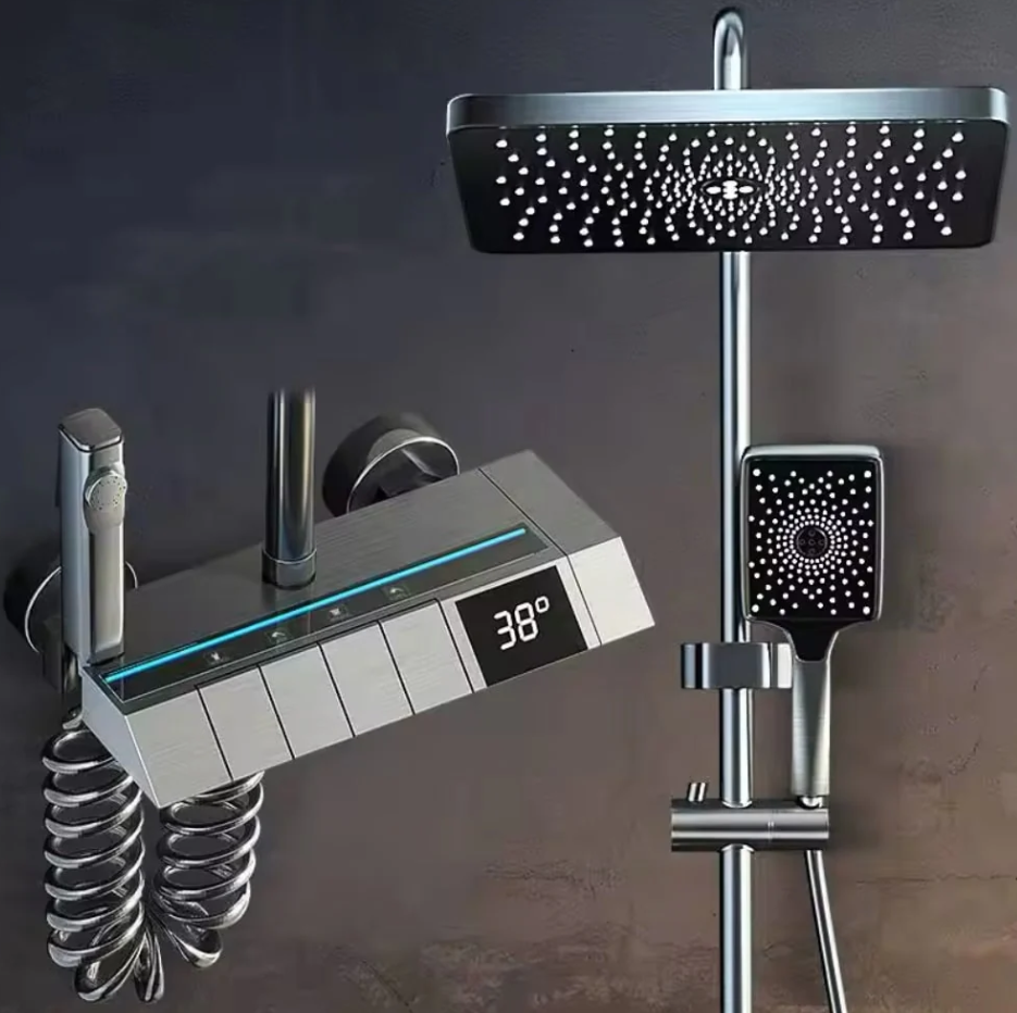 Set de dus cu afisaj digital 4 în 1