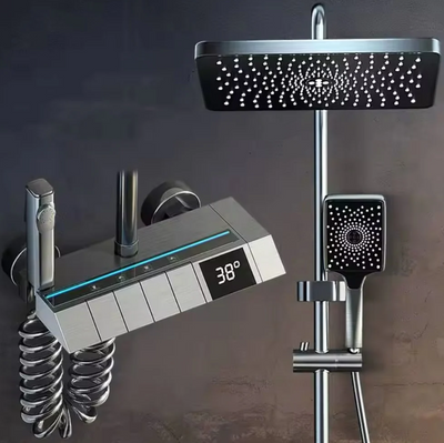 Set de dus cu afisaj digital 4 în 1