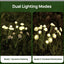 Set 2 x lampa solara 6 LED Jellyfish, Alb cald