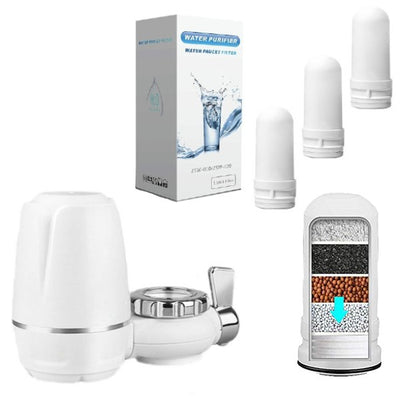 Robinet cu filtru pentru purificarea apei + 3 filtre rezerva CADOU