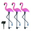 Set 3 x Lampa solara, Flamingo - lumineaza 8 ore