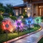 Set 2 x Lampa solara LED Fluture RGB, montaj pe perete sau sol