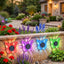 Set 2 x Lampa solara LED Fluture RGB, montaj pe perete sau sol