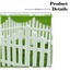 Set gardulet alb decorativ din plastic