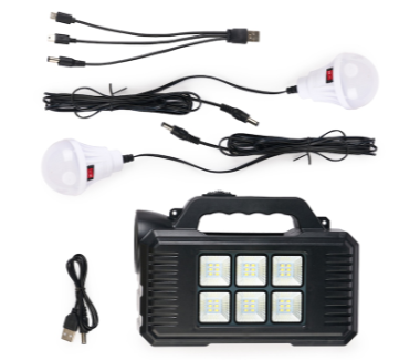 Kit iluminat solar GD-8077, proiector multifunctional