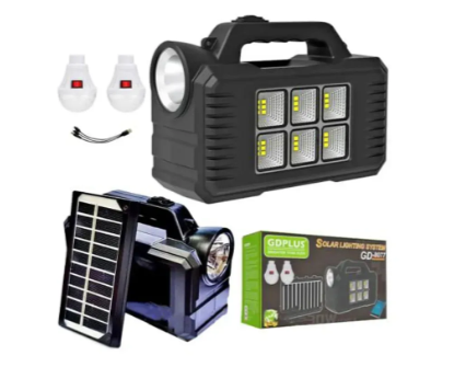 Kit iluminat solar GD-8077, proiector multifunctional