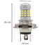 Set 2 becuri auto H4 cu 42 LED SMD 120W 6000k 12/80V doua faze lupa