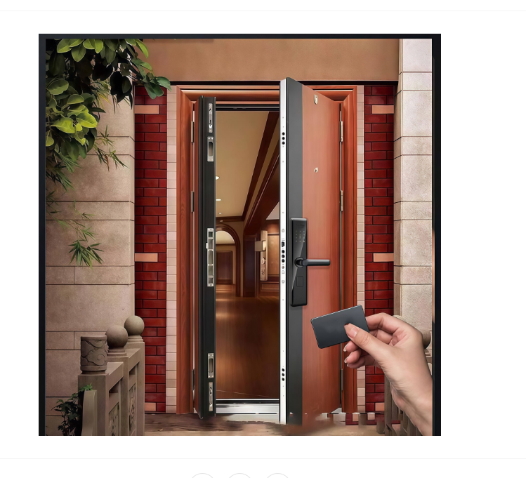 Incuietoare Inteligenta wireless, smart Lock wireless, cu 5 moduri de acces, 2 carduri, amprenta digitala, PIN, 2 chei