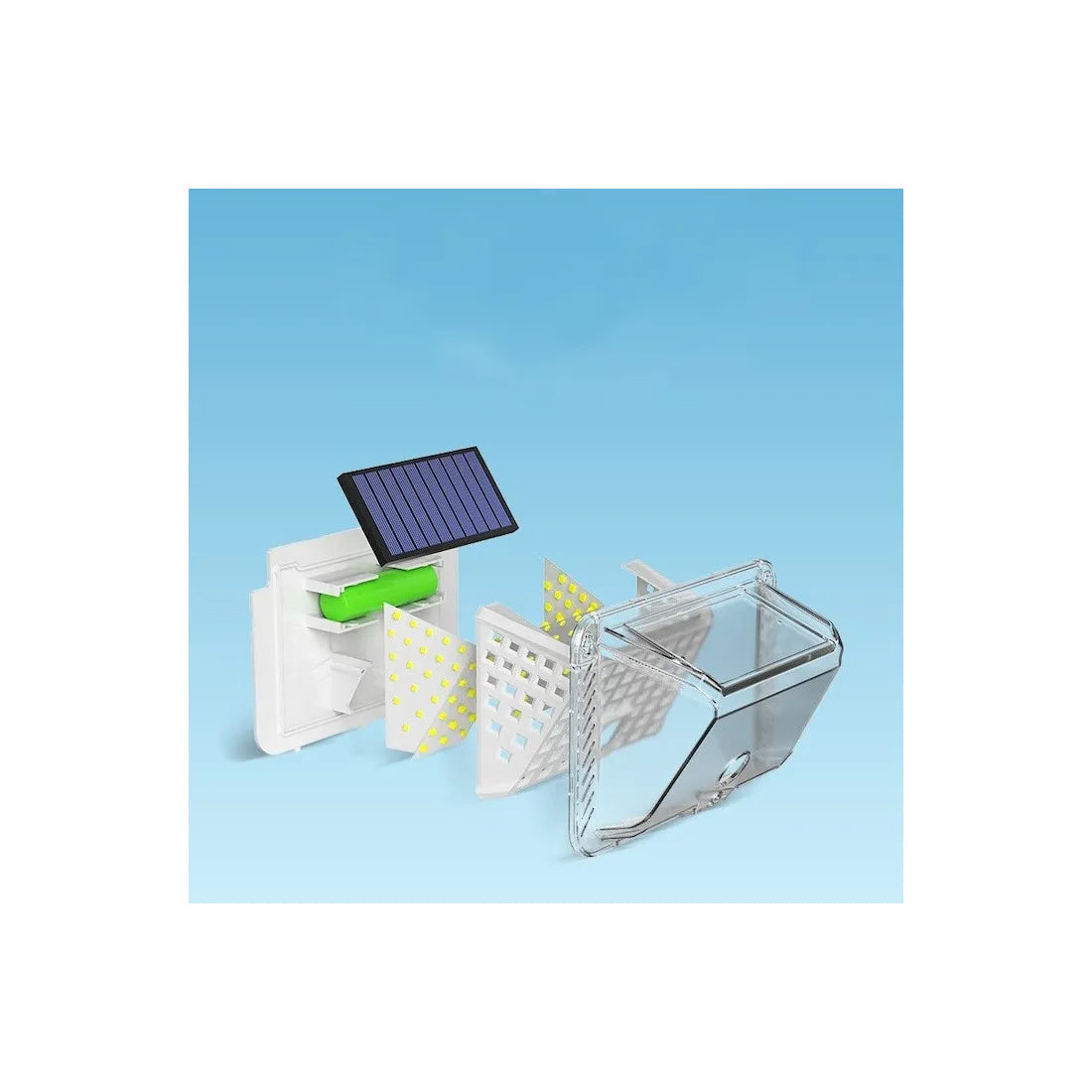 Set 4 Lampi Solare 90 LED Jortan, Senzor de Miscare, IP65, 1200mAh