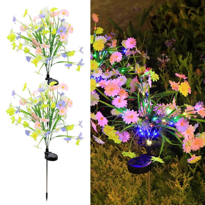Set 2 x Lampa solara Margarete, 70 cm, LED Multicolor