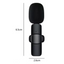 Microfon wireless K8 tip lavaliera conector USB tip C sau iPhone