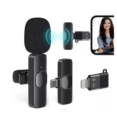 Microfon wireless K8 tip lavaliera conector USB tip C sau iPhone