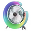 Mini ventilator RGB cu 3 trepte de ventilatie 5 moduri de iluminare