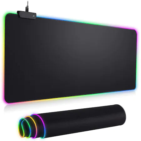 Mousepad cu lumina RGB, gaming 80 cm x 30 cm
