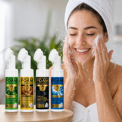 Pachet Promo 1+1 GRATIS - Spumă de Curățare Facială cu Perie de Silicon Wokali, 150ml
