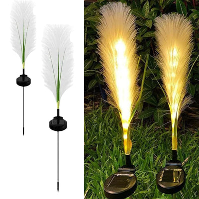 Set 2 Lampi Solare Decorative tip Iarba Pampas LED