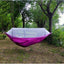 Hamac cu plasa antiinsecte, 140x270 cm, Magenta
