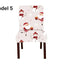 Set 6x huse pentru scaune cu model Craciun