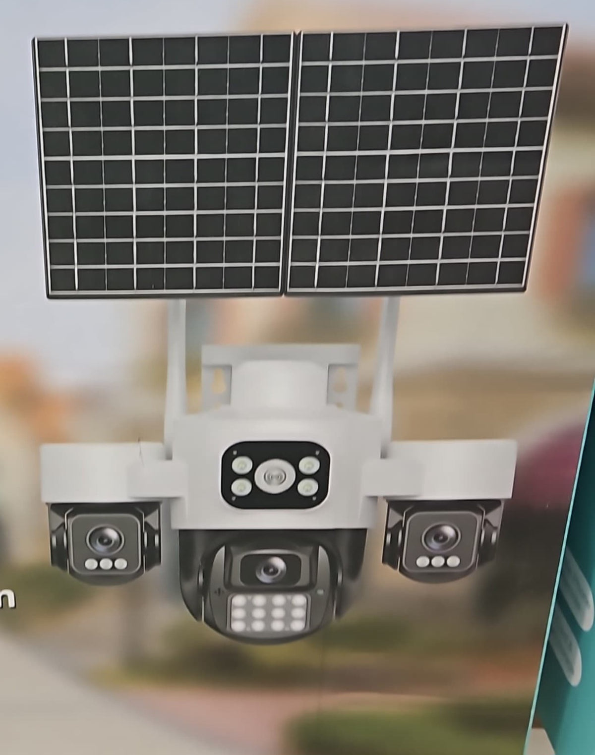 Camera De Supraveghere Video Tripla Cu Panou Solar Si Cartela SIM 4G