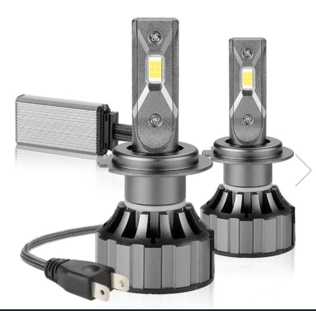 Led  H1/ H4/ H11  pentru faruri cu ventilator 12v, 180W, 16000 lm, 6000k