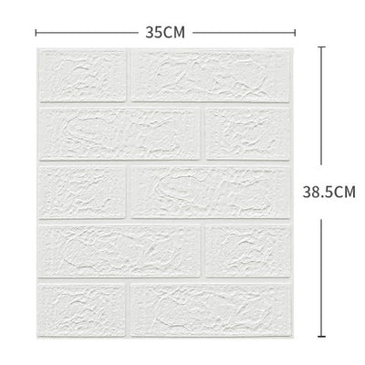 Set 10 x Autocolant Alb 30x30 cm