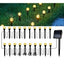 Lampa solara 20 bulbi LED - Alb Cald