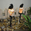 Set 8 lampi solare - Solare Halloween cu Craniu și Cioară, Decorațiuni pentru Grădină și Curte