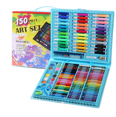 Set desenat si colorat , 150 piese