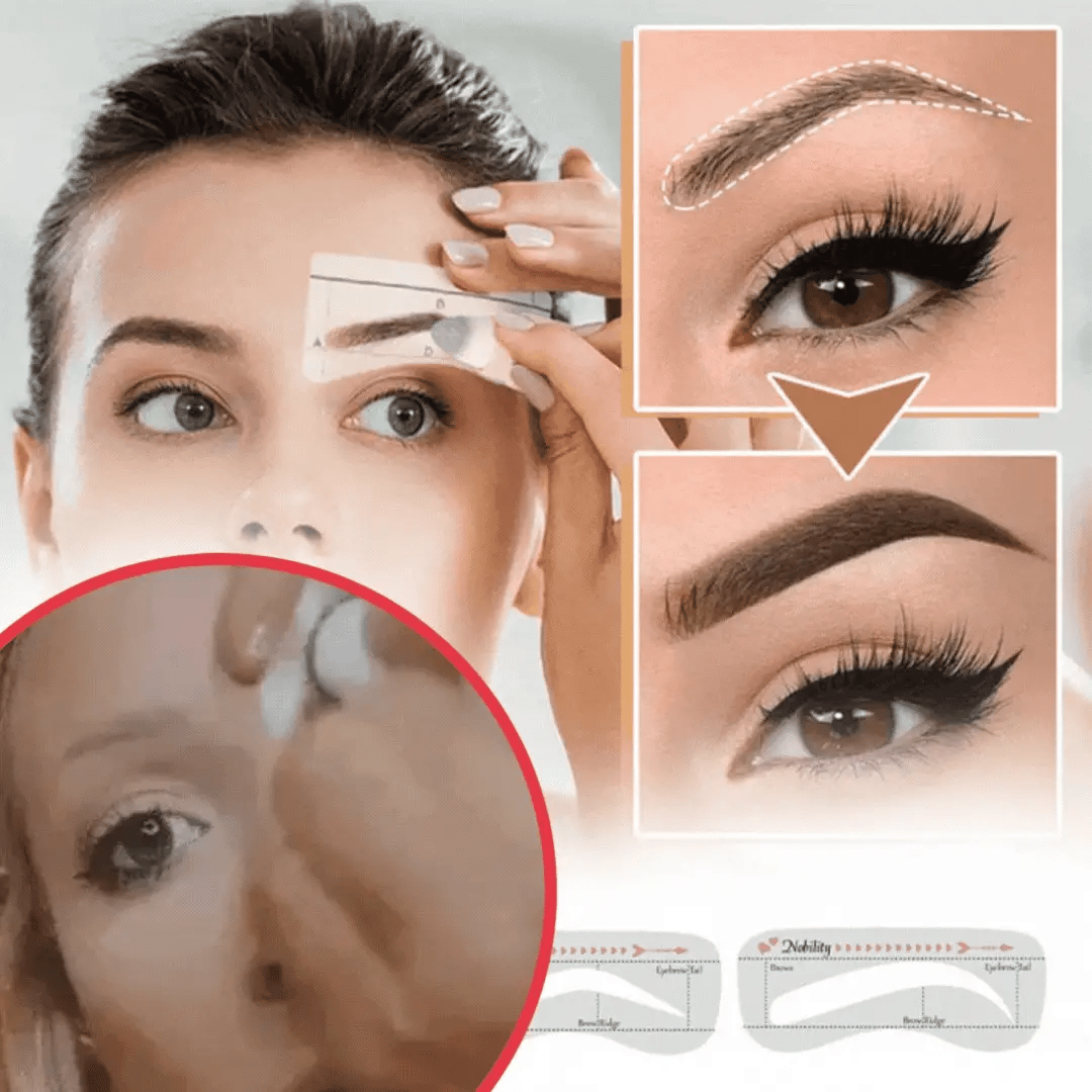 Set cadou : kit sprancene + eyeliner stampila, CADOU RUJ REZISTENT