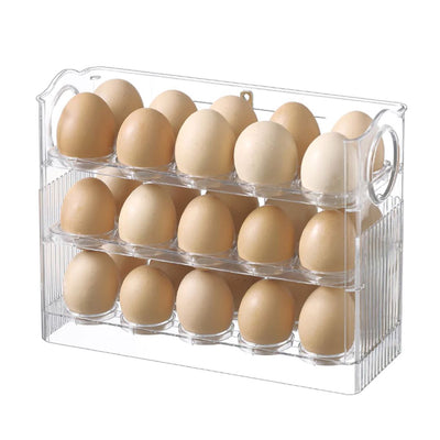 Suport organizator triplu, supraetajat pentru 30 de oua