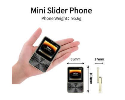 Telefon Mini i19 Pro Slide Button – 2.4" Dual SIM, Bluetooth, Camera