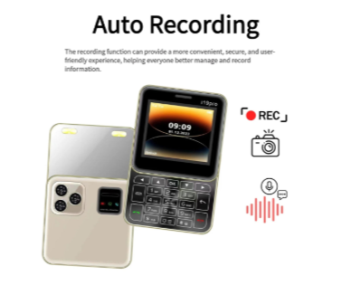 Telefon Mini i19 Pro Slide Button – 2.4" Dual SIM, Bluetooth, Camera