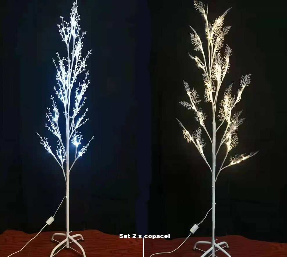 Copac decorativ cu lumini, diverse modele