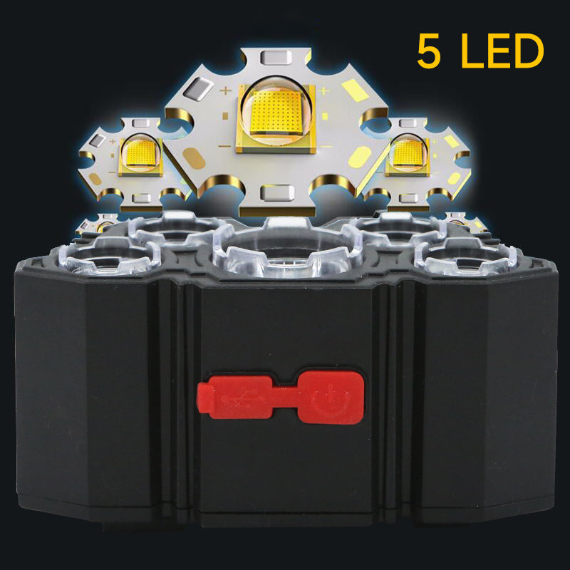 Lanterna pentru cap cu 5 LED-uri